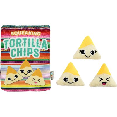 Outward Hound Outward Hound Snack Bag Tortilla Chips Puzzle Squeaky Dog Toy, Multicolor