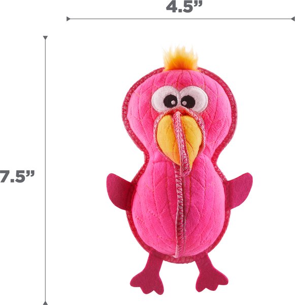 Outward Hound Xtreme Seamz Sloth Durable Squeaky Dog Toy, Purple, Small