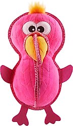 Outward Hound Xtreme Seamz Flamingo Squeaky Durable Dog Toy, Pink, Medium