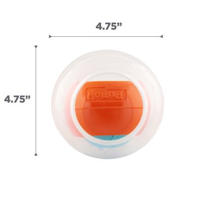 Show full view: Outward Hound Dog Rumble Puzzle Ball Puzzle & Treat Maze Interactive Dog Toy, Orange slide 7 of 10