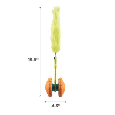 Show full view: Outward Hound Tail Spinner Squeaky Furry Tail Chaser Dog Toy, Orange slide 7 of 8
