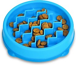 Catstages Kitty Slow Feeder, Blue, 0.75 cup