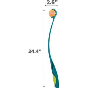 Outward Hound Launch A Ball Squeak Interactive Tennis Ball Launcher Dog Toy