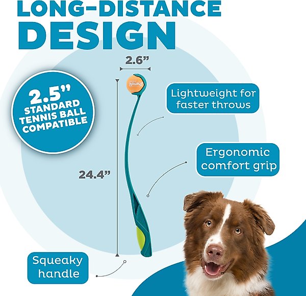Show full view: Outward Hound Launch A Ball Squeak Interactive Tennis Ball Launcher Dog Toy slide 3 of 7