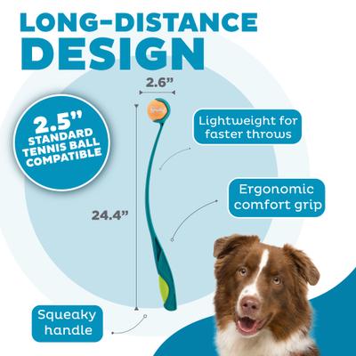 Show full view: Outward Hound Launch A Ball Squeak Interactive Tennis Ball Launcher Dog Toy slide 3 of 7