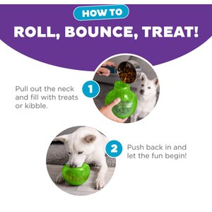 Outward Hound Orbee-Tuff Snoop Treat Dispensing Tough Dog Chew Toy, Green