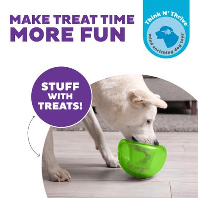 Show full view: Outward Hound Orbee-Tuff Snoop Treat Dispensing Tough Dog Chew Toy, Green slide 3 of 14