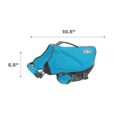 Show full view: Outward Hound Dawson Swim Dog Life Jacket, Blue, Small slide 7 of 9