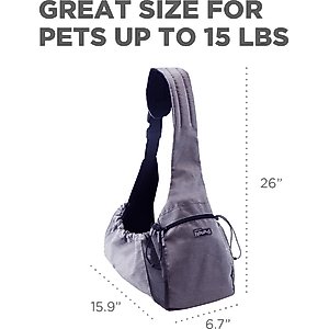 Outward Hound Puppak Dog Sling Carrier, Grey