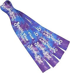 Squishy Face Studio Flirt Pole Lure Replacement Dog Toy, Purple & Blue Tie Dye