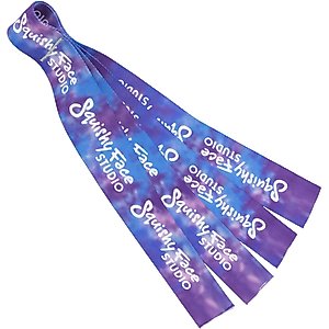 Squishy Face Studio Flirt Pole Lure Replacement Dog Toy, Purple & Blue Tie Dye