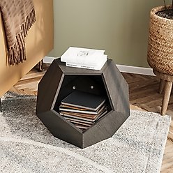 Cesicia Modern Furniture Style Side Table Cat House, Black/Brown slide 2 of 8
