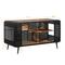 Show in main carousel: Zeus & Ruta Spacious Wood Cat House with Tempered Glass, Black slide 6 of 6