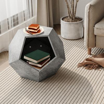 Show full view: Cesicia Modern Furniture Style Side Table Cat House, Cement Grey slide 3 of 9