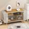Show in main carousel: Cesicia Furniture Style Cat House with Tempered Glass, White slide 3 of 8