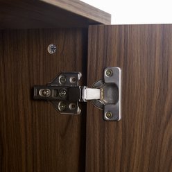 Cesicia Walnut Furniture Style Wooden Cat House with Storage, Walnut slide 2 of 9