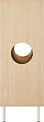 Cesicia Furniture Style Bookcase 44-in Cat Tree, Natural/White slide 2 of 7