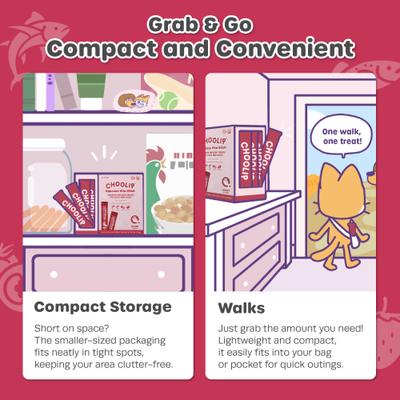 Show full view: Choolip Squeeze Vita Stick Grab n Go Heart Support Lickable Cat Treats, 49 count slide 3 of 10