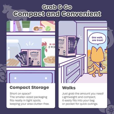 Show full view: Choolip Squeeze Vita Stick Grab n Go Brain Support Lickable Cat Treats, 49 count slide 3 of 10