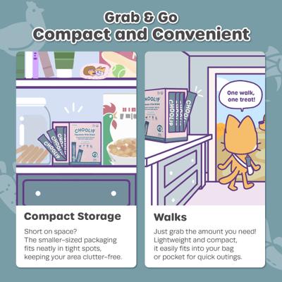 Show full view: Choolip Squeeze Vita Stick Grab n Go Eyes Support Lickable Cat Treats, 49 count slide 3 of 10