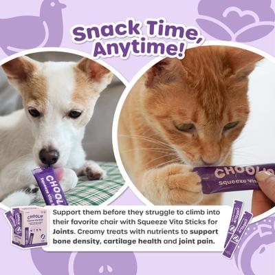 Show full view: Choolip Squeeze Vita Stick Grab n Go Joints Support Lickable Cat Treats, 49 count slide 9 of 10