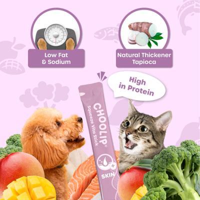 Show full view: Choolip Squeeze Vita Stick Grab n Go Coat Support Lickable Cat Treats, 49 count slide 7 of 10