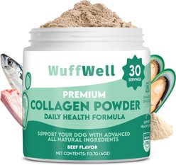 Wuffwell Skin & Coat Supplement Collagen Powder, 2-oz