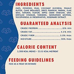 Finley's Hearty Selects Peanut Butter Pumpkin & Papaya Soft & Chewy Dog Treats, 12-oz bag slide 2 of 8