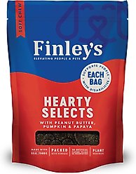 Finley's Hearty Selects Peanut Butter Pumpkin & Papaya Soft & Chewy Dog Treats, 12-oz bag