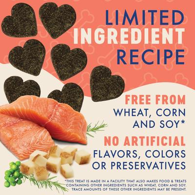 Show full view: Finley's Hearty Selects Salmon, Sweet Potato & Flax Seed Soft & Chewy Dog Treats, 5-oz bag slide 5 of 10