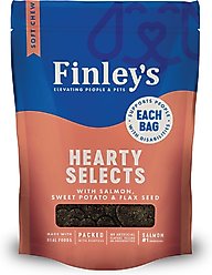 Finley's Hearty Selects Salmon, Sweet Potato & Flax Seed Soft & Chewy Dog Treats, 12-oz bag