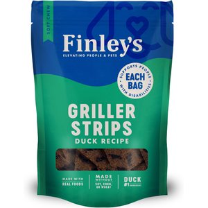 Finley's Griller Strips Duck Soft & Chewy Dog Treats, 14.5-oz bag