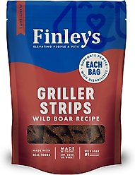 Finley's Griller Strips Wild Boar Soft & Chewy Dog Treats, 14.5-oz bag