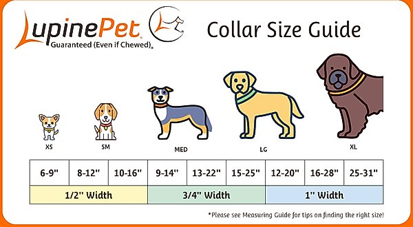 Show full view: LupinePet Adopt Dog Collar, XX-Small: 6 to 9-in neck, 1/2-in wide slide 2 of 5