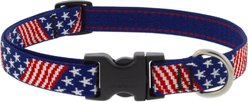 LupinePet Limited Edition Old Glory Dog Collar, Medium: 13 to 22-in neck, 3/4-in wide