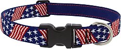 LupinePet Limited Edition Old Glory Dog Collar, Large: 16 to 28-in neck, 1-in wide
