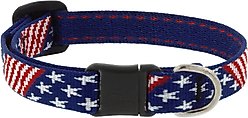 LupinePet Limited Edition Old Glory Breakaway Buckle Safety Cat Collar, 8 to 12-in neck, 1/2-in wide