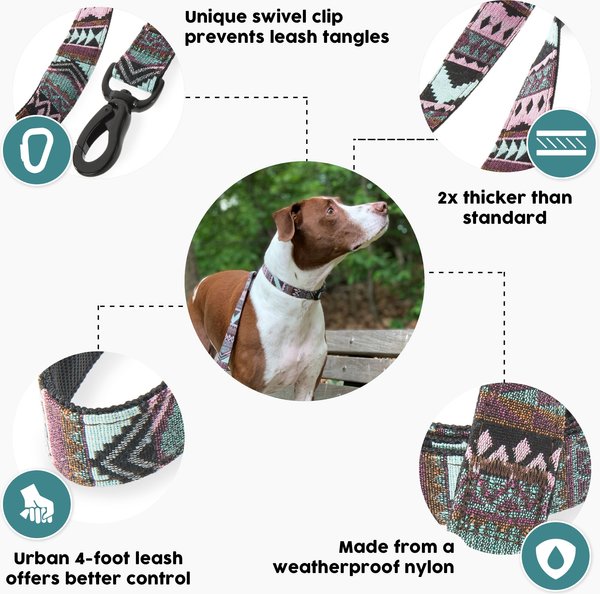 Show full view: Embark Harness Co. Adventure Dog Leash, Aztec, 4-ft slide 2 of 7
