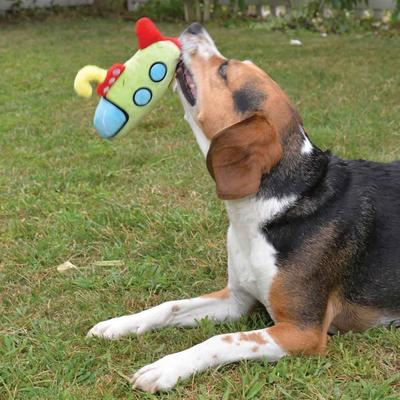 Show full view: Zanies Way to Go Submarine Squeaky Dog Chew Toy slide 4 of 5