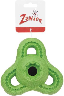 Show full view: Zanies Treat Boomerang Dog Chew Toy, Green, 4.75-in slide 3 of 5