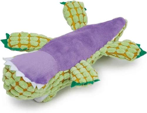 Show full view: Zanies Corduroy Croc Squeaky Dog Chew Toy, Green slide 4 of 4