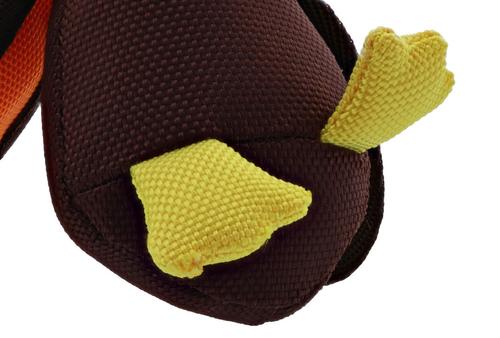 Show full view: Play 365 Ballistic Duck Squeaky Plush Dog Toy, Orange slide 4 of 5