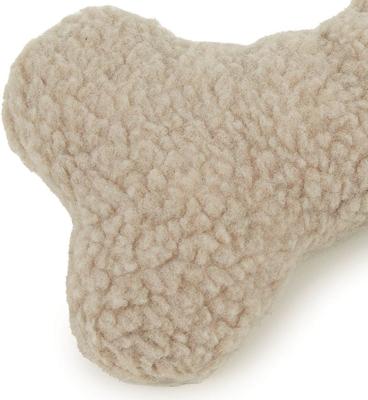 Show full view: Digger's Bone-Woolly Squeaky Plush Dog Toy 9-in slide 3 of 5