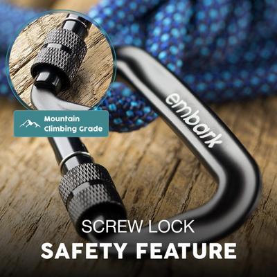 Show full view: Embark Harness Co. Adventure Pro Climbing Rope & Carabiner Dog Leash, Navy Blue, 6-ft slide 4 of 5