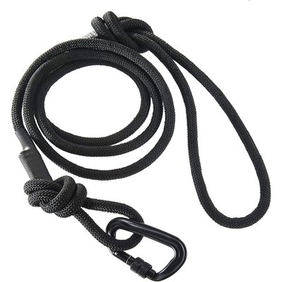 Embark Harness Co. Embark Harness Co. Adventure Pro Climbing Rope & Carabiner Dog Leash, Black, 6-ft