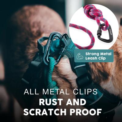 Show full view: Embark Harness Co. Adventure Pro Climbing Rope & Carabiner Dog Leash, Pink, 6-ft slide 3 of 5