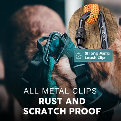 Show full view: Embark Harness Co. Adventure Pro Climbing Rope & Carabiner Dog Leash, Orange, 6-ft slide 4 of 6