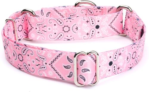 Show full view: Country Brook Petz Pink Bandana Martingale Dog Collar, X-Large: 23 to 31-in neck, 1-in wide slide 5 of 8