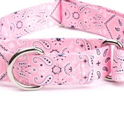 Show full view: Country Brook Petz Pink Bandana Martingale Dog Collar, X-Large: 23 to 31-in neck, 1-in wide slide 7 of 8