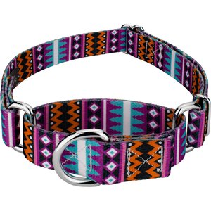 Wolfgang Martingale Dog Collar - Heavy Duty Quick Release With NewMoon Print